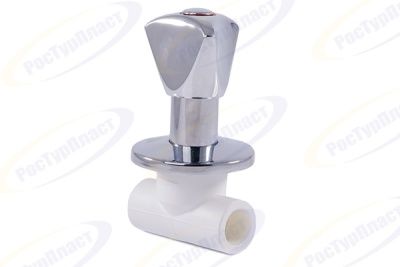 Вентиль PPR с хромированной удлиненной ручкой LUX, RTP (РосТурПласт) В Барнауле